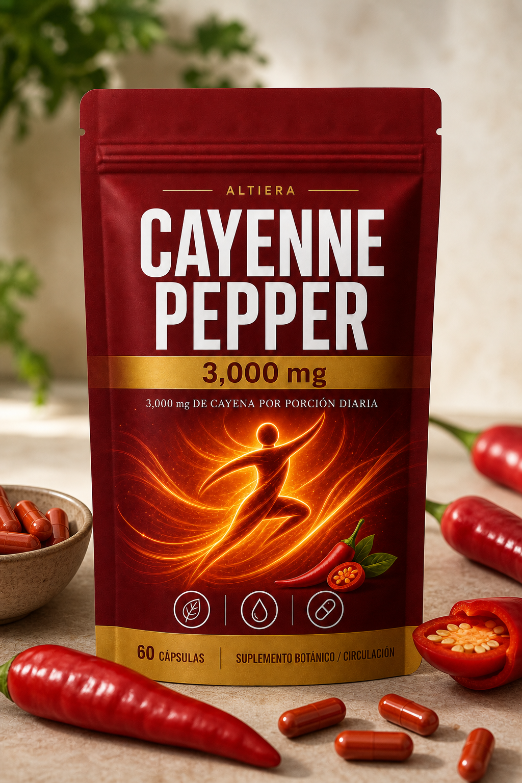 Cayena concentrada, pensada para tu circulación diaria